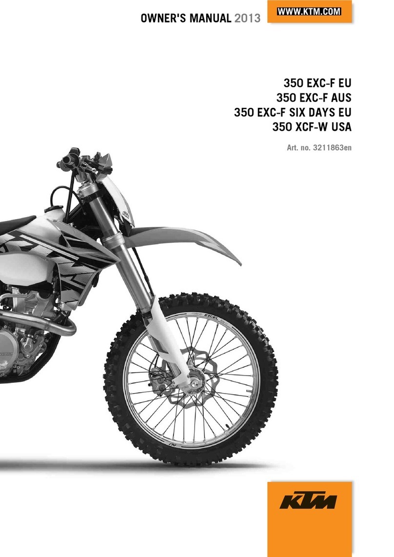 KTM 350 EXC-F EU 2013 owner's manual