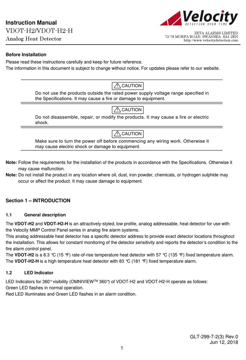Velocity VDOT-H2 instruction manual