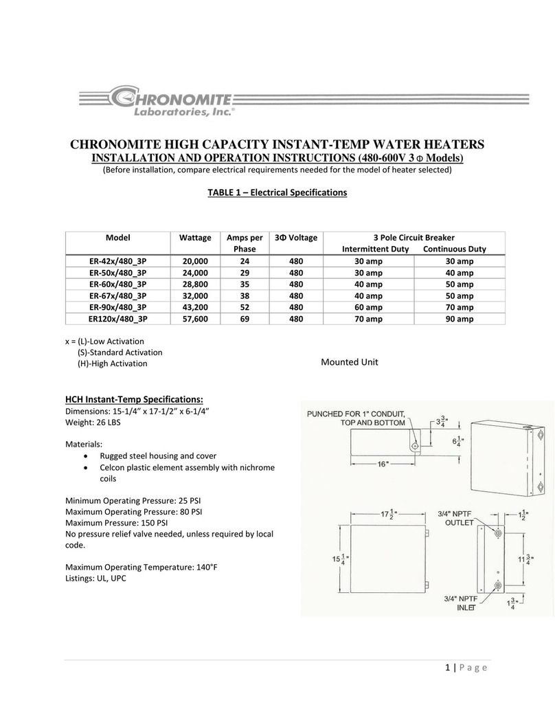 Chronomite ER-42 480 3P Series Service manual