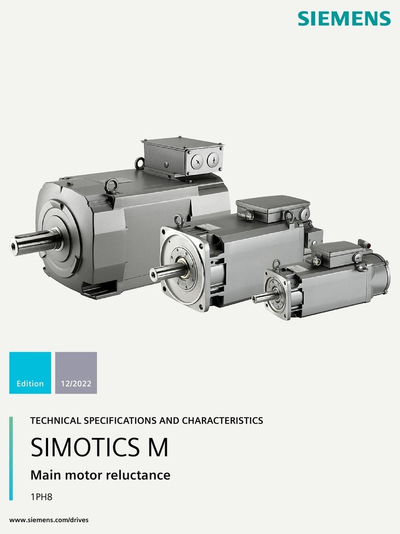 Siemens SIMOTICS M-1PH8 User manual