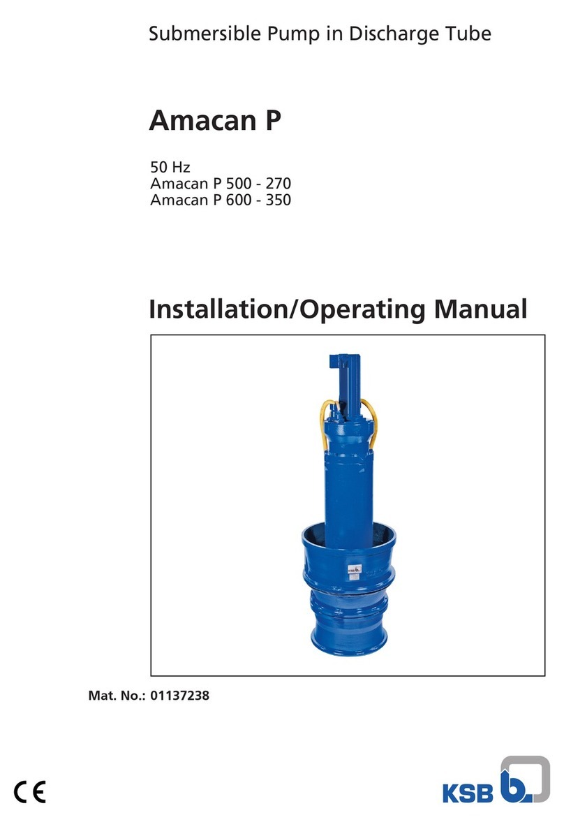 KSB Amacan P 500-270 Installation & operating manual