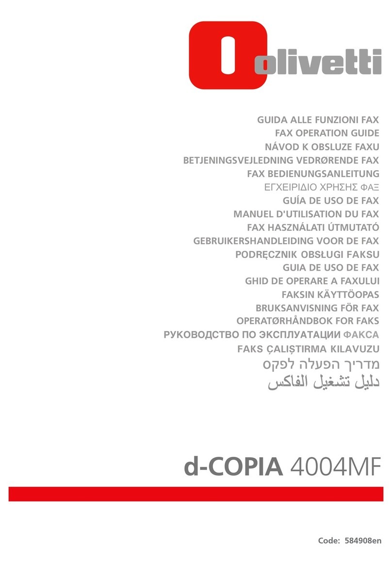 Olivetti d-COPIA 4004MF Operation guide