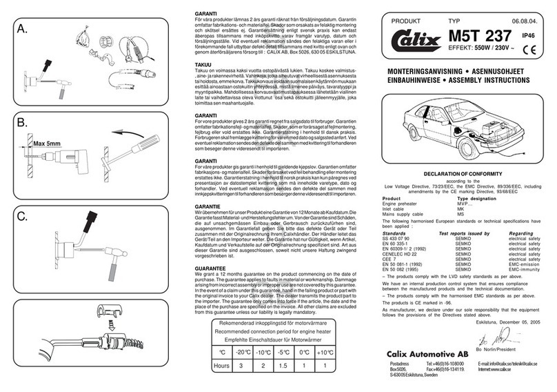 Calix M5T 237 User manual