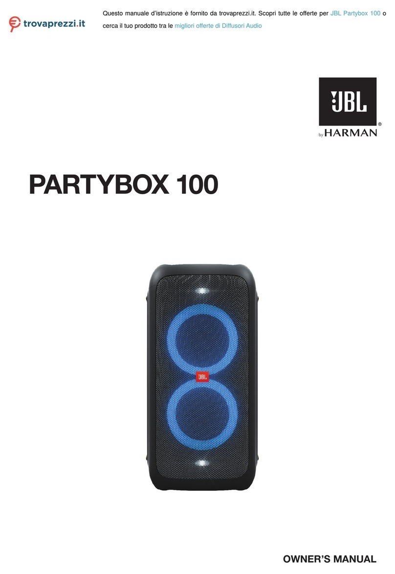 Harman JBL PARTYBOX 100 owner's manual