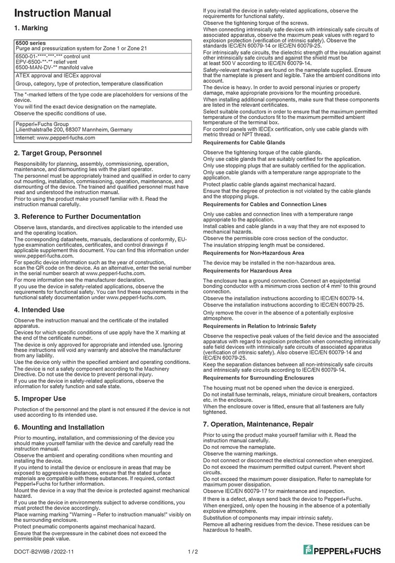 Pepperl+Fuchs 6500 Series User manual