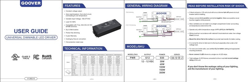 GOOVER PWR-G12V-030-66-U-D-J user guide