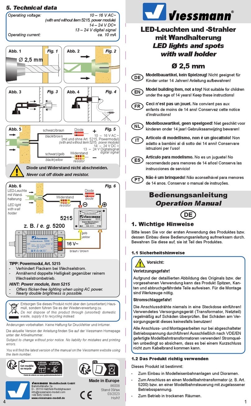 Viessmann 6016 Operation manual