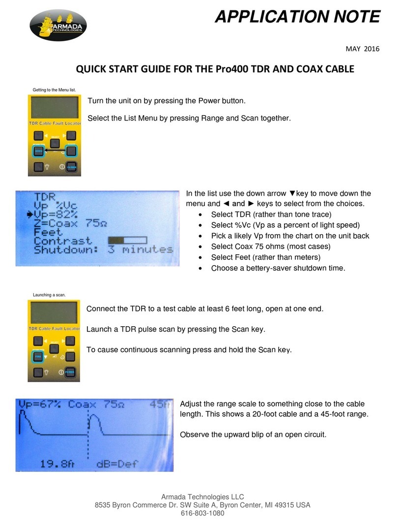 Armada Pro400 quick start guide