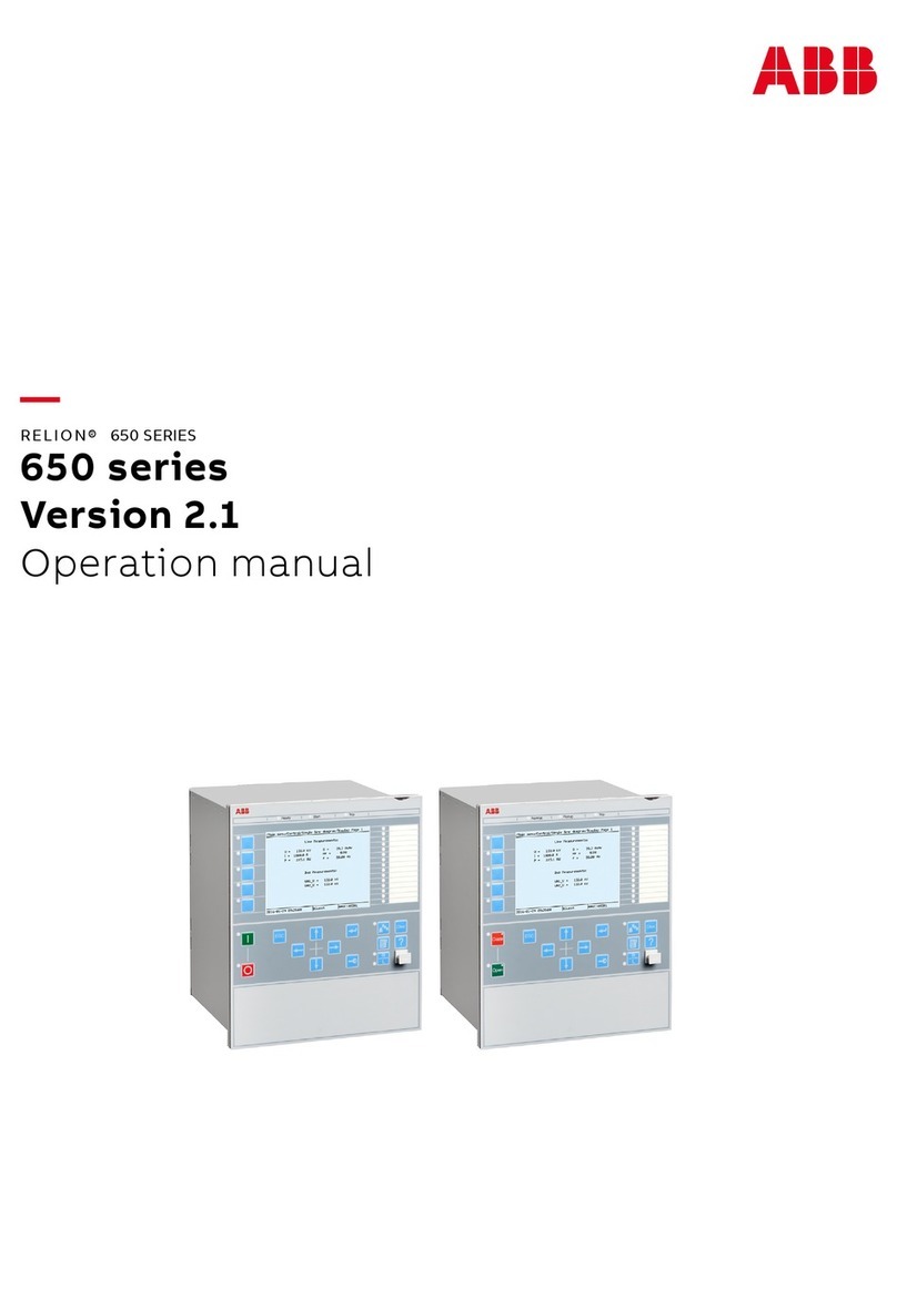 ABB RELION REL650 Operation manual