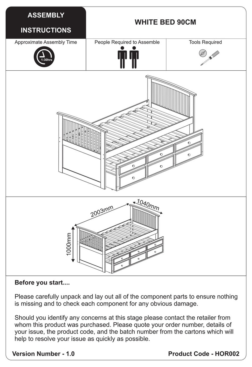 Julian Bowen Limited HOR002 Assembly instructions