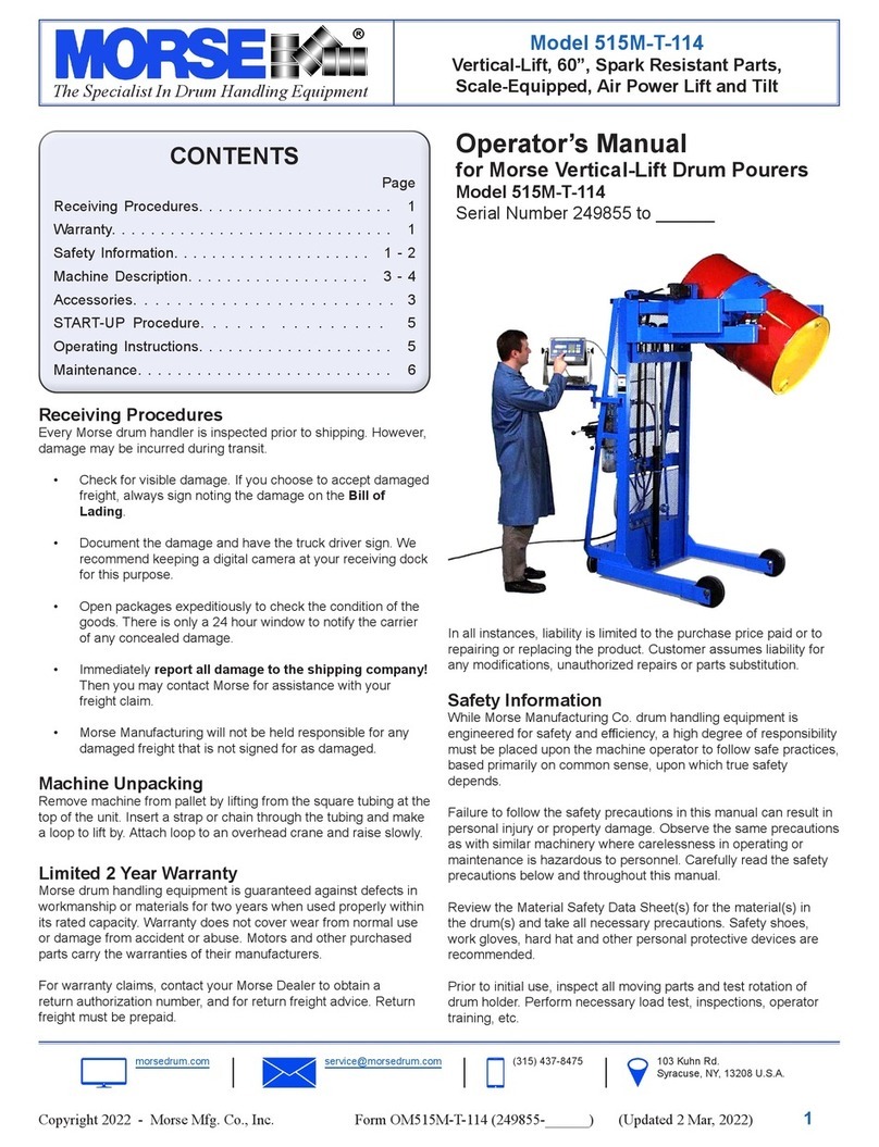 morse 515M-T-114 Operator's manual
