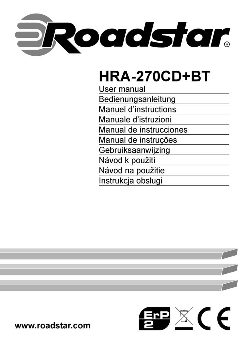 Roadstar HRA-270CD+BT user manual