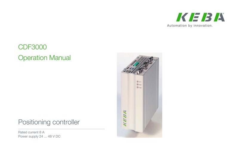 Keba CDF3000 User manual