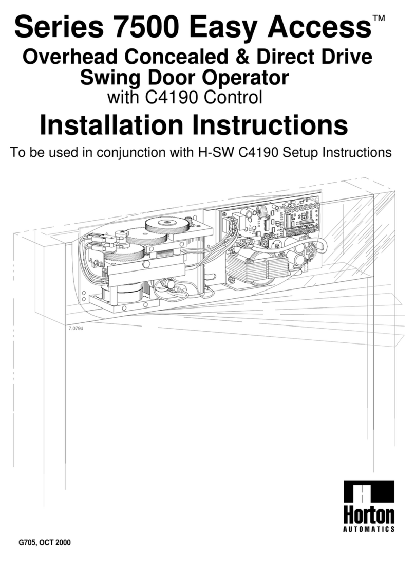 Horton Easy Access 7500 Series User manual
