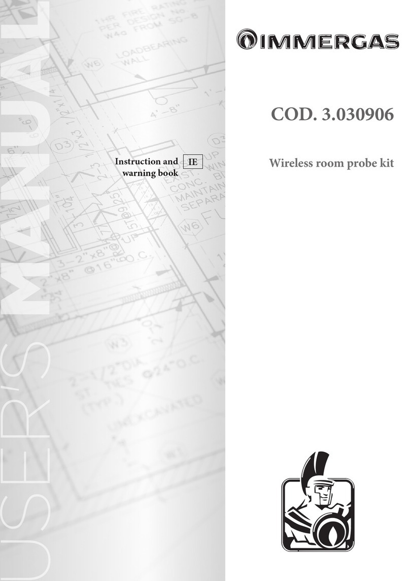 Immergas 3.030906 Instruction and warning book Immergas 3.030906 Instruction and warning book