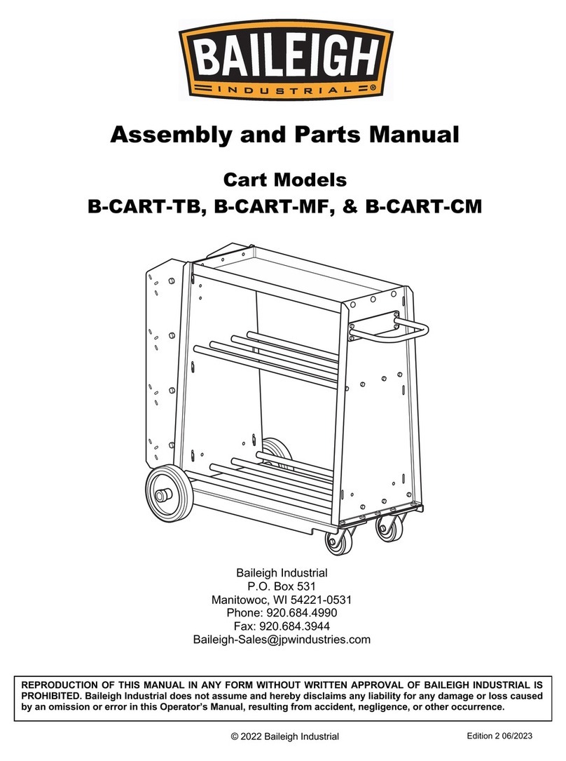 Baileigh B-CART-TB Assembly and Parts Manual