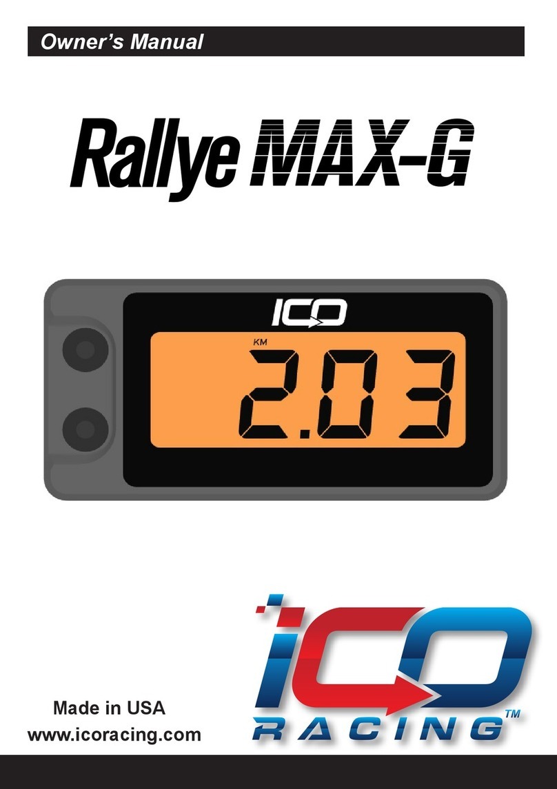 iCO Racing Rallye MAX-G owner's manual