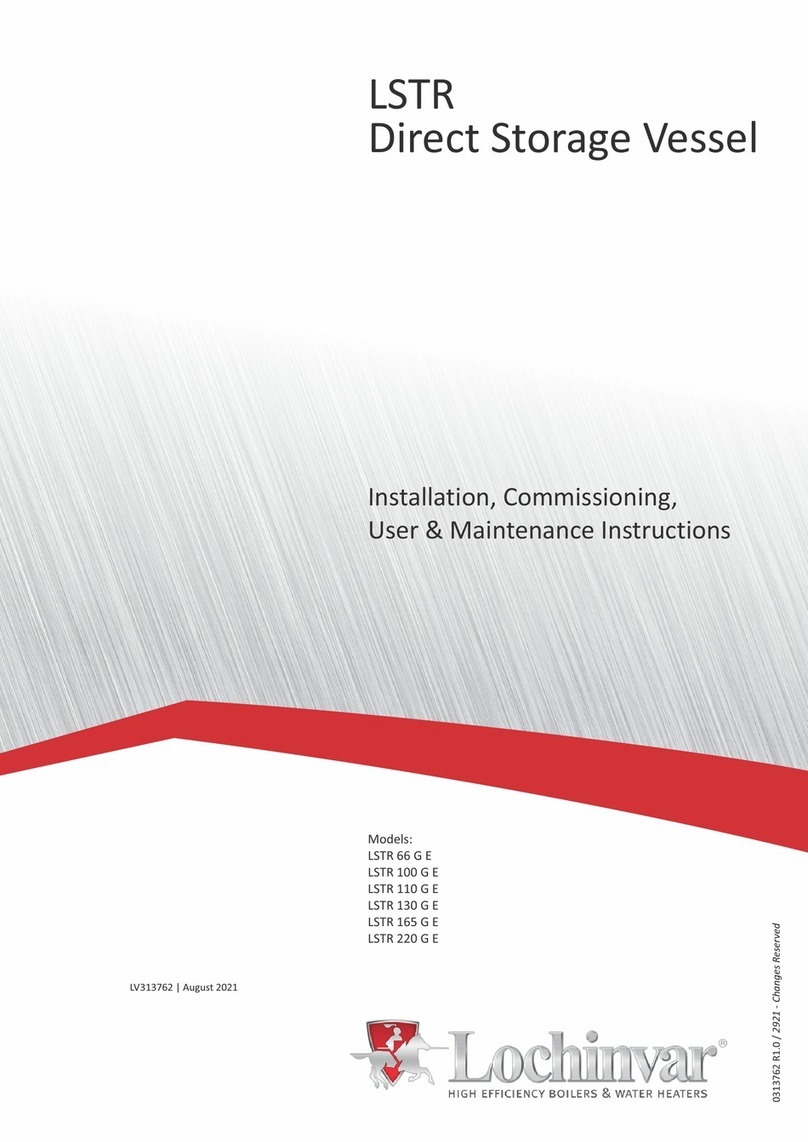 Lochinvar LSTR 66 G E Installation, commissioning, user & maintenance instructions Lochinvar LSTR 66 G E Installation, commissioning, user & maintenance instructions