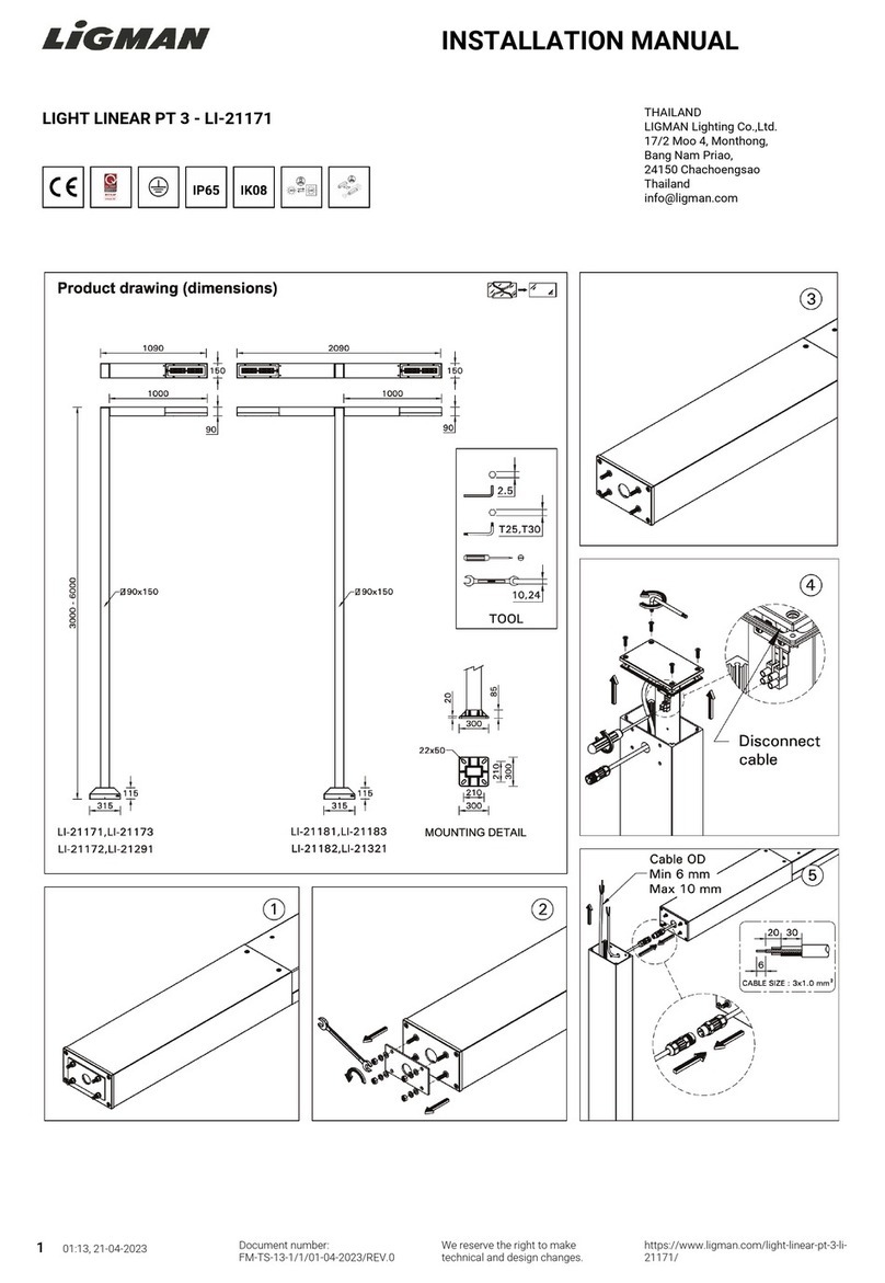 LIGMAN LIGHT LINEAR PT 3 User manual