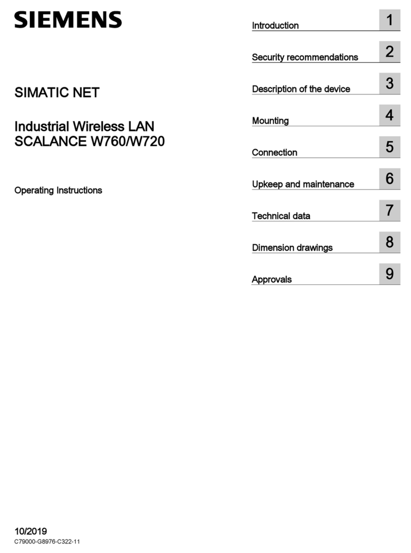 Siemens SIMATIC NET SCALANCE W720 User manual