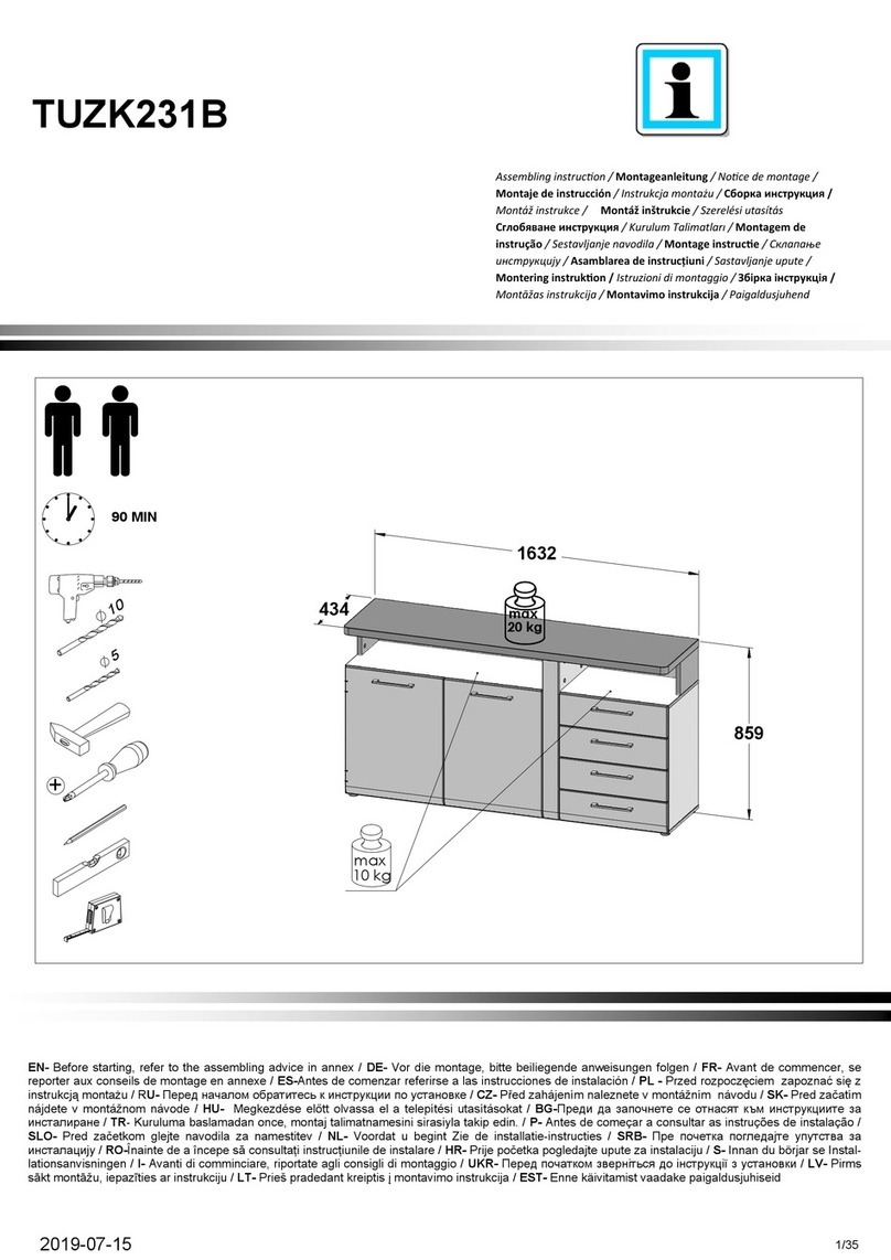 Forte TUZK231B Assembling Instruction