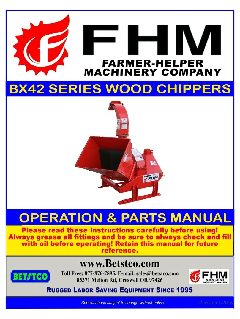 Betstco FHM BX42 Series Operations & parts manual