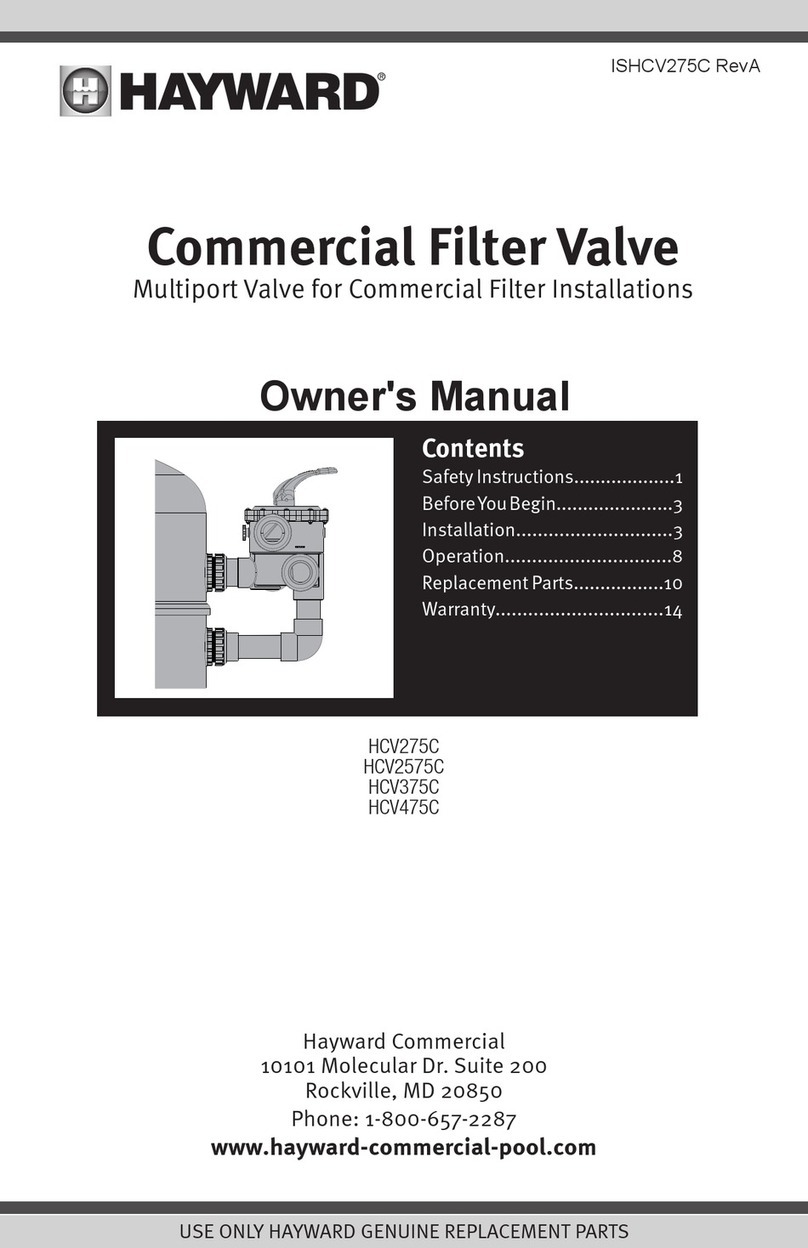 Hayward HCV275C owner's manual
