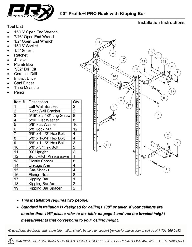 PRx Performance Profile PRO installation instructions
