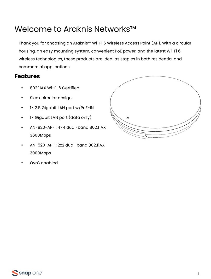 Snap One Araknis Networks User manual