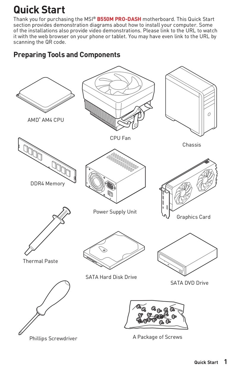 MSI B550M PRO-DASH User manual MSI B550M PRO-DASH User manual