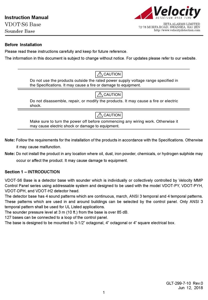 Velocity VDOT-S6 instruction manual