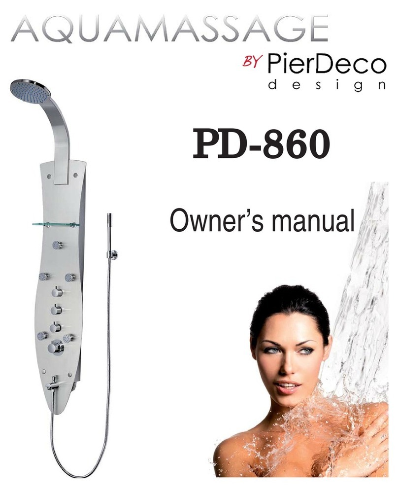 PierDeco AQUAMASSAGE PD-860 owner's manual