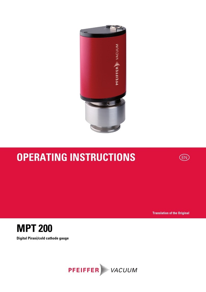 Pfeiffer Vacuum MPT 200 User manual Pfeiffer Vacuum MPT 200 User manual