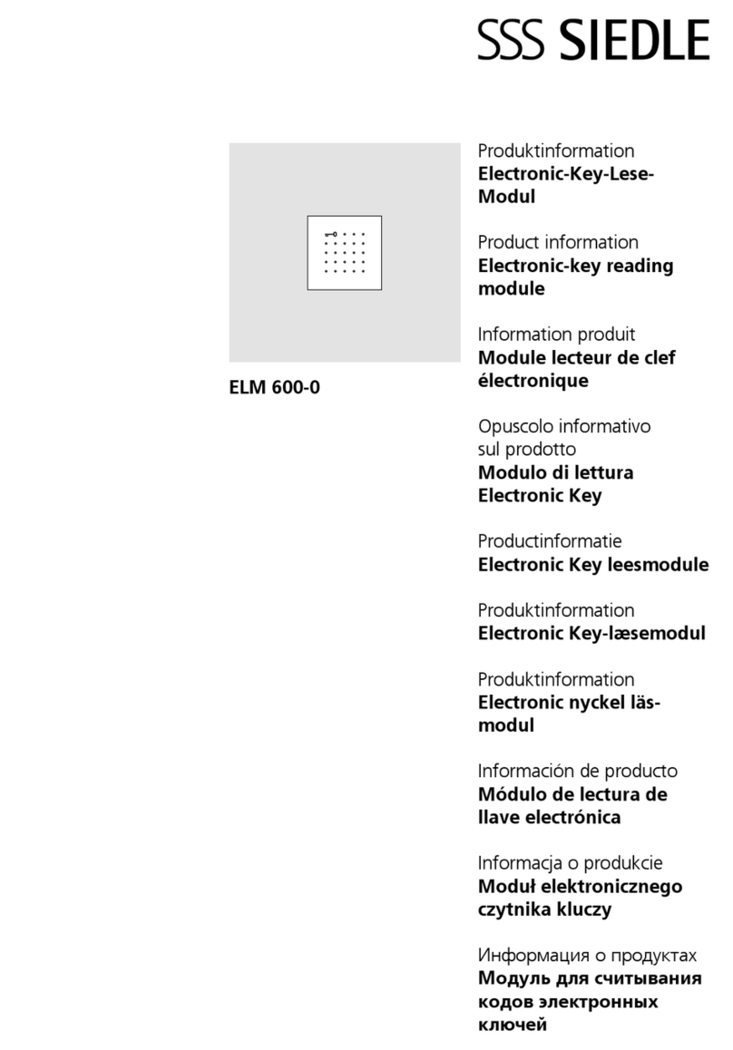 SSS Siedle ELM 600-0 Product information SSS Siedle ELM 600-0 Product information