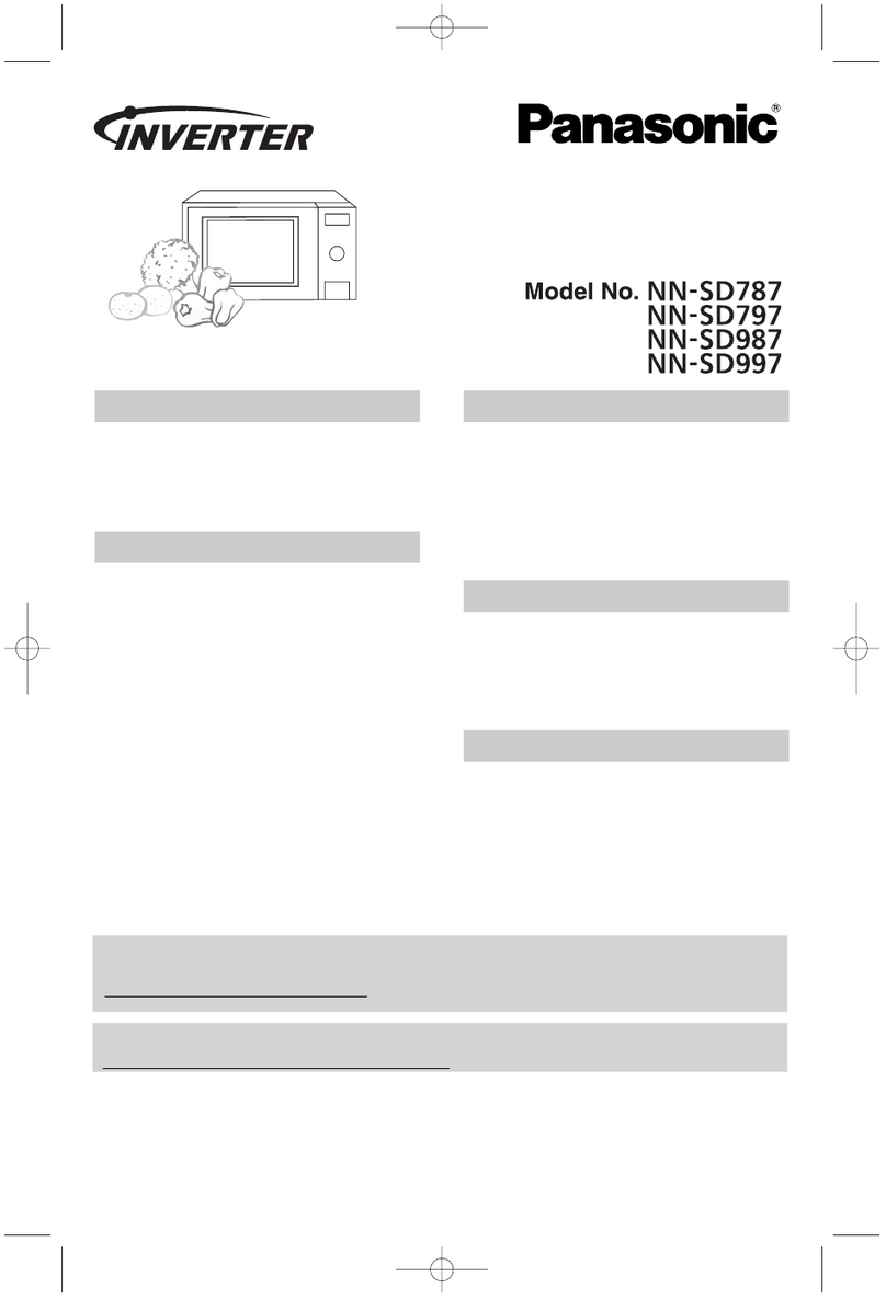 Panasonic Inverter NN-SD797 owner's manual