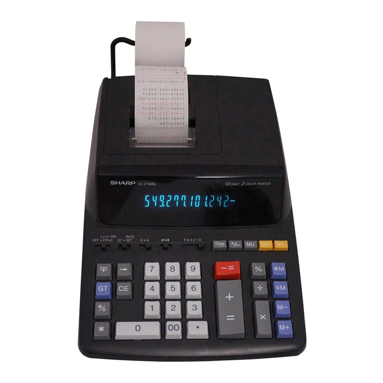 Sharp EL 2196BL - Heavy Duty Color Printing... User manual