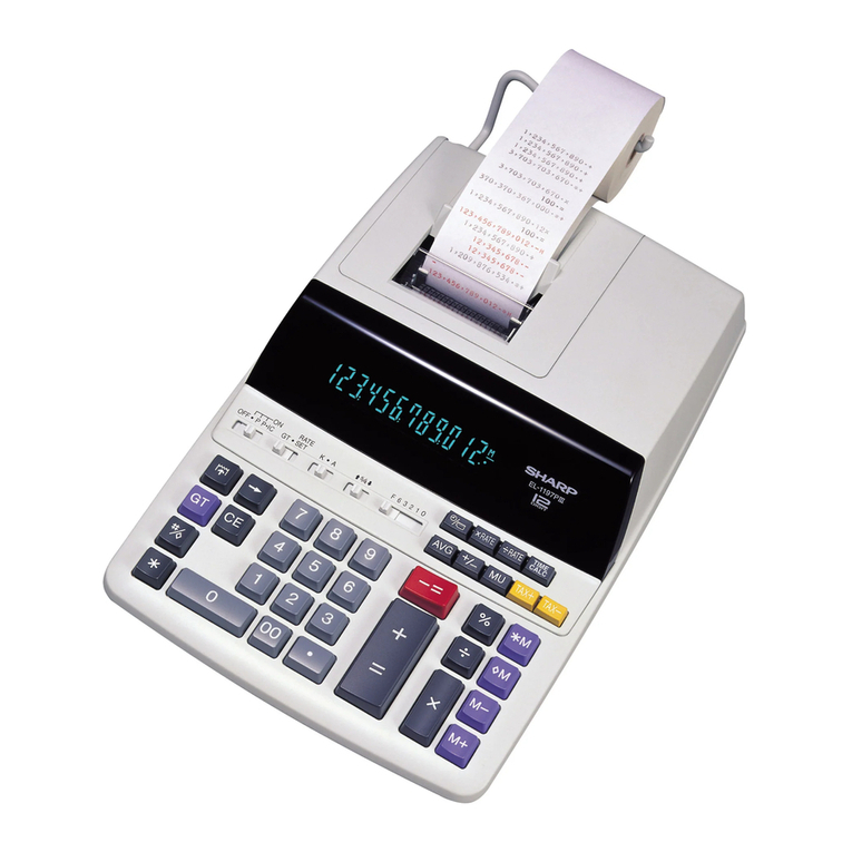 Sharp EL1197PIII - Printing Calculator, 12-Digit user manual