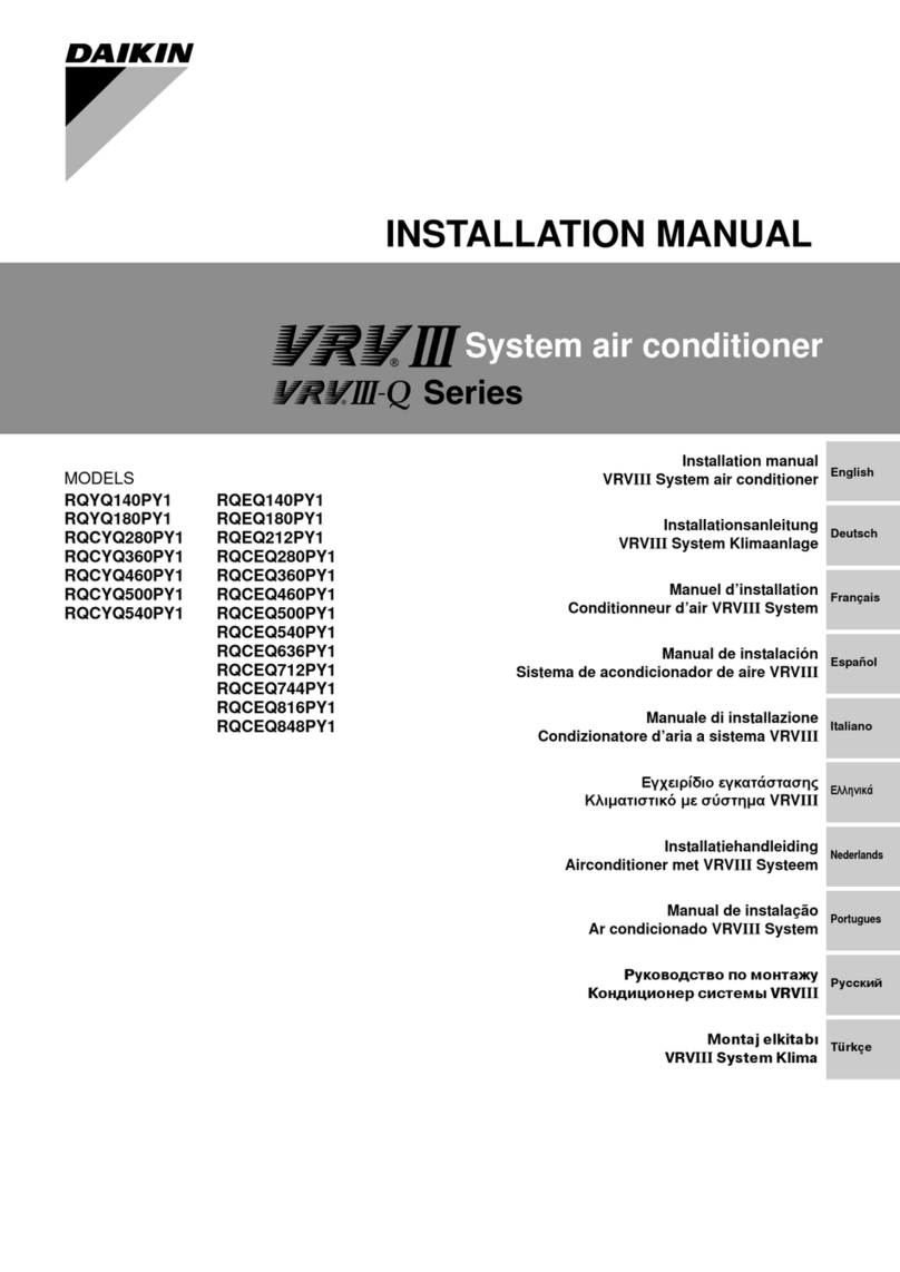 Daikin VRV III Series User manual
