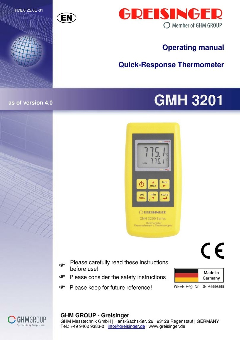 GREISINGER GMH 3201 operating manual