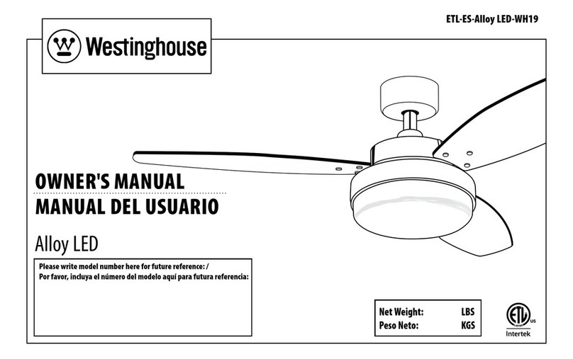 Westinghouse ETL-ES-Alloy LED-WH19 owner's manual