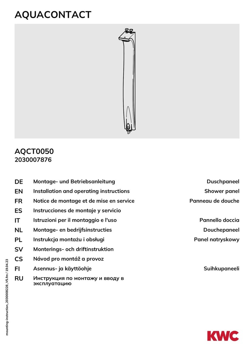 KWC AQUACONTACT AQCT0050 User manual