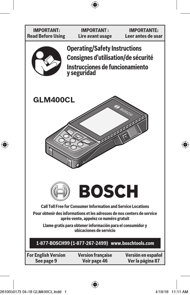 Bosch GLM400CL Assembly instructions