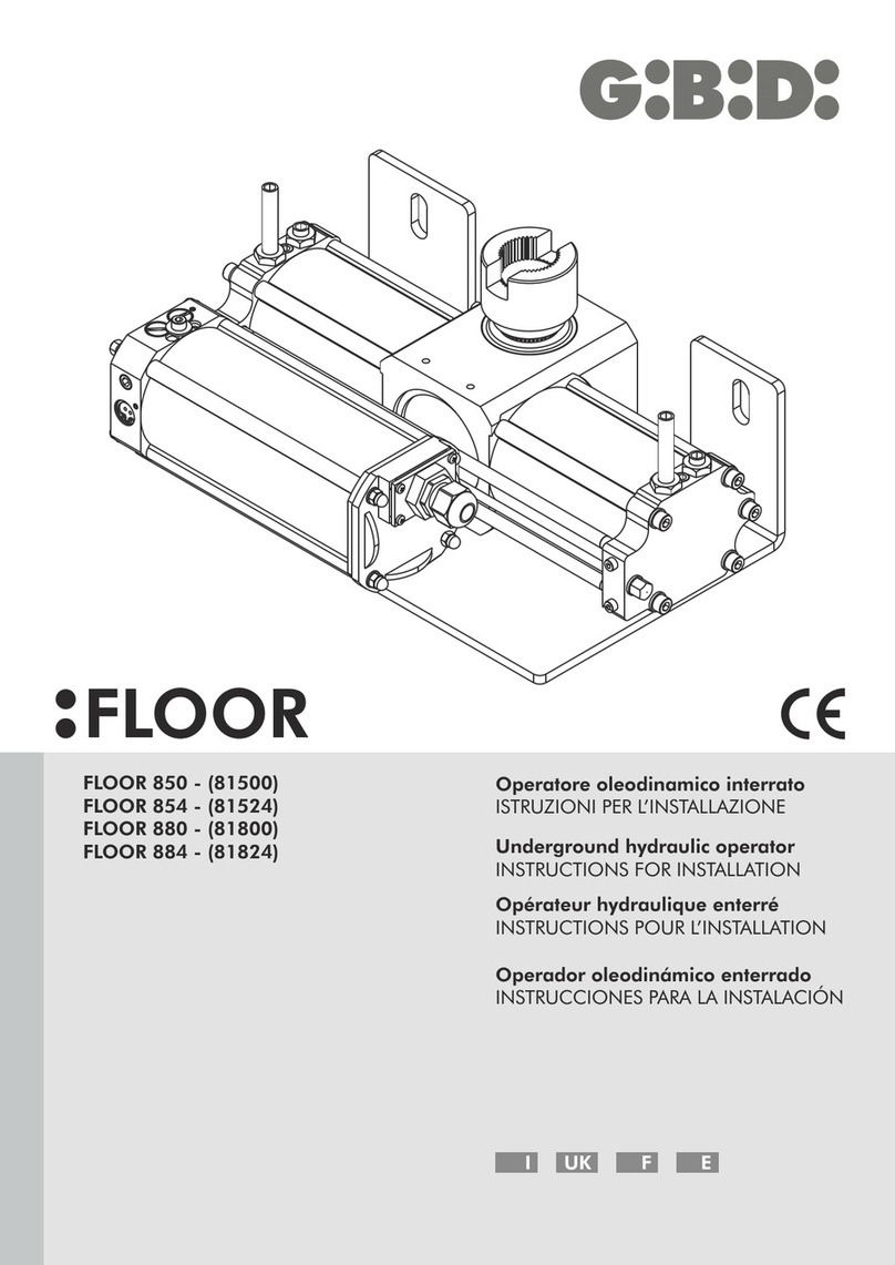GBD FLOOR 850 installation instructions GBD FLOOR 850 installation instructions