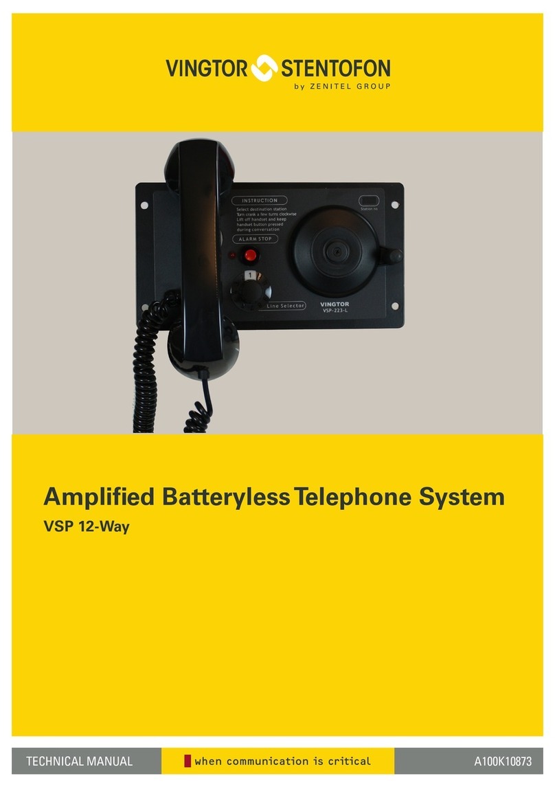 Zenitel Vingtor Stentofon VSP 12-Way Technical manual
