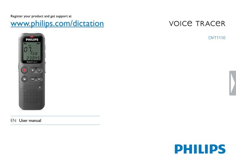 Philips VOICE TRACER DVT1110 user manual