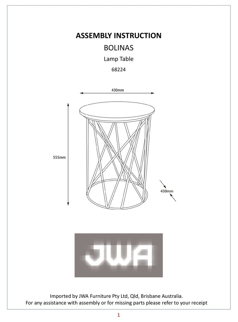 JWA BOLINAS 68224 Assembly instruction