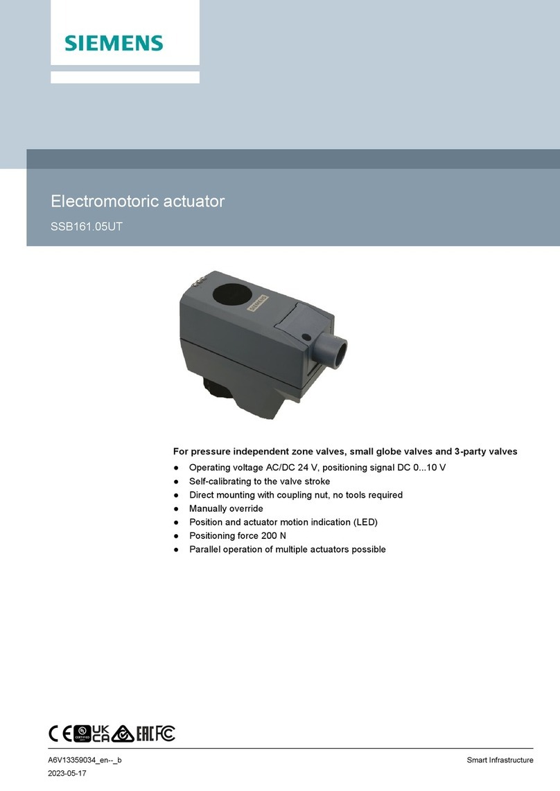 Siemens SSB161.05UT User manual