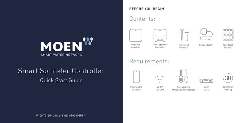 Moen WICNT016G1USA quick start guide
