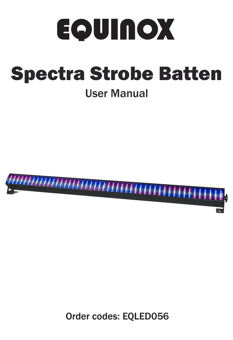 Equinox Systems Spectra Strobe Batten User manual Equinox Systems Spectra Strobe Batten User manual