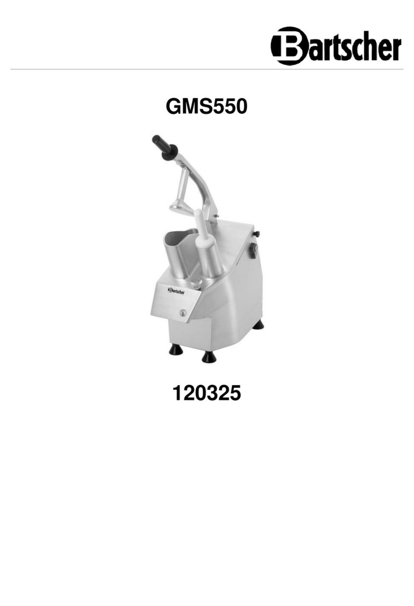 Bartscher GMS550 User manual